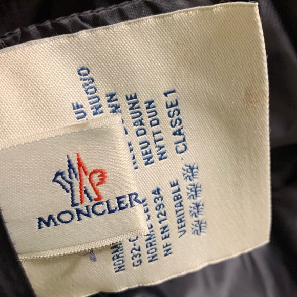 Auth Moncler Gaufre Giubbotto real down feathers wool stylish classy warm jacket - Picture 8 of 14